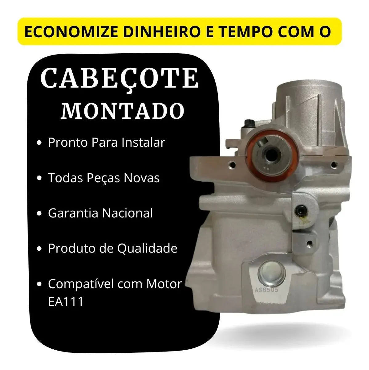Detalhe Cabeçote Motor EA111 Montado