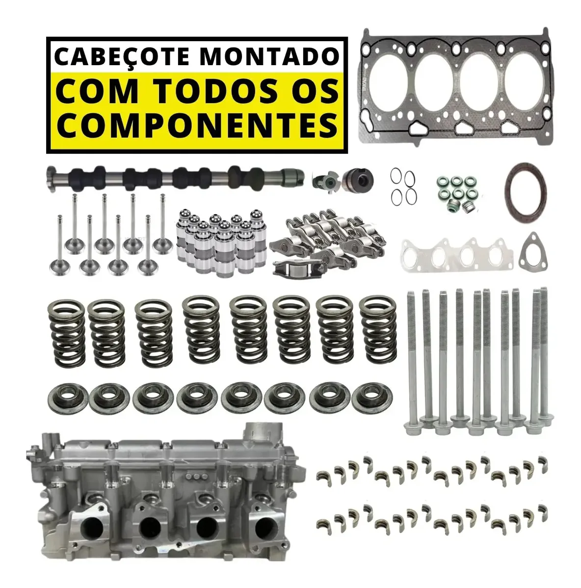 Detalhe Cabeçote Motor EA111 Montado